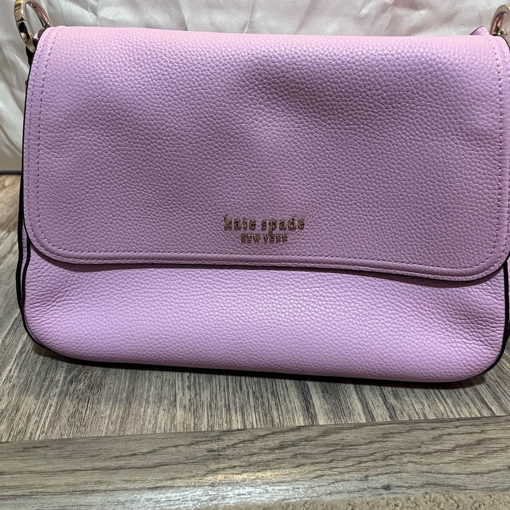 Kate Spade Pink Crossbody Bag with Flap Closure